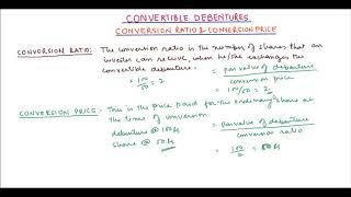 Conversion ratio and Price of debenture