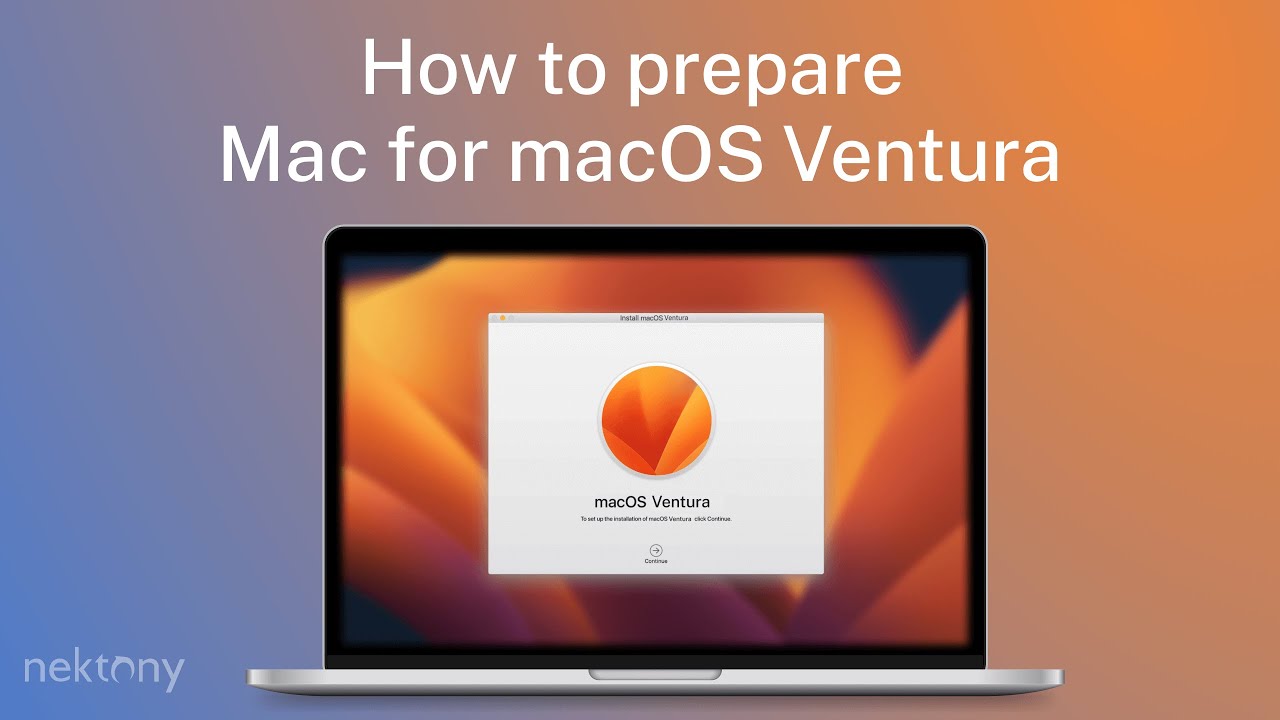 How To Prepare A Mac For A Macos Ventura Upgrade Youtube