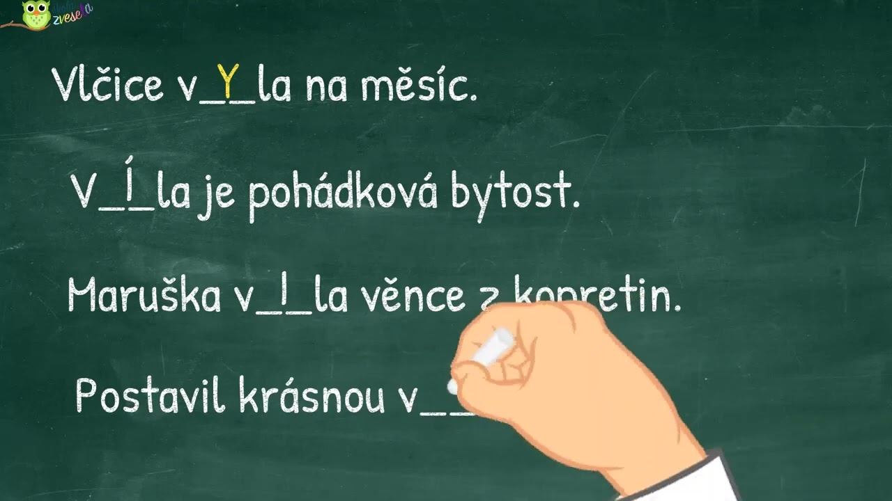 Vyjmenovaná slova po V  chytáky 3  část