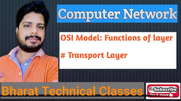 OSI Model | Transport Layer Functions in Computer Network | in Hindi