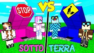 Casa Sotto Terra Maschi Contro Femmine Su Minecraft