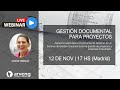 WEBINAR Gestión documental para plantas y proyectos industriales