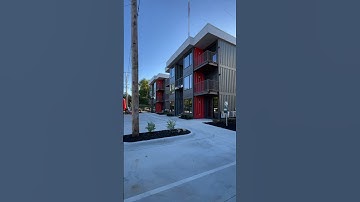 Shipping containers turned apartments 🏢 #realestate #container