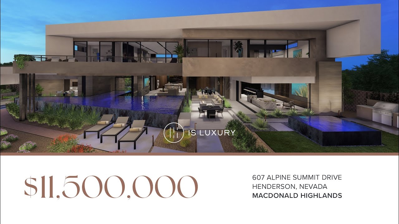 607 Alpine Summit Drive | MacDonald Highlands | IS LUXURY - YouTube