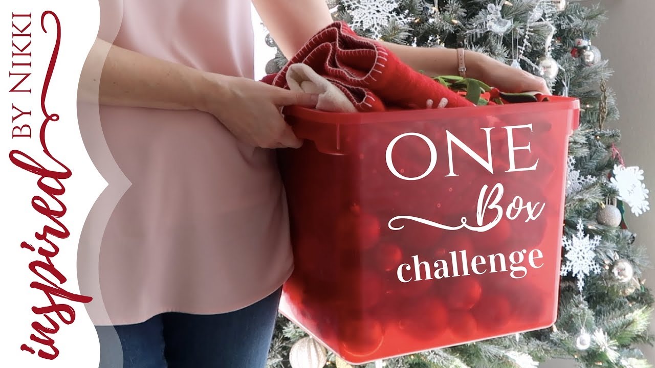 One Box Challenge | Christmas Decor Declutter