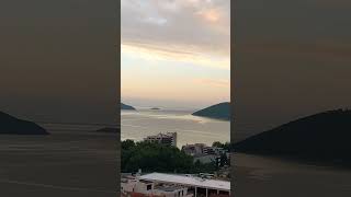Dawn on the coast of Kotor Bay, Montenegro #travel #nature #dawn #montenegro #naturelovers