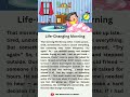 Life-Changing Morning #shorts #english #englishmerl #englishreading #englishgrammar #education