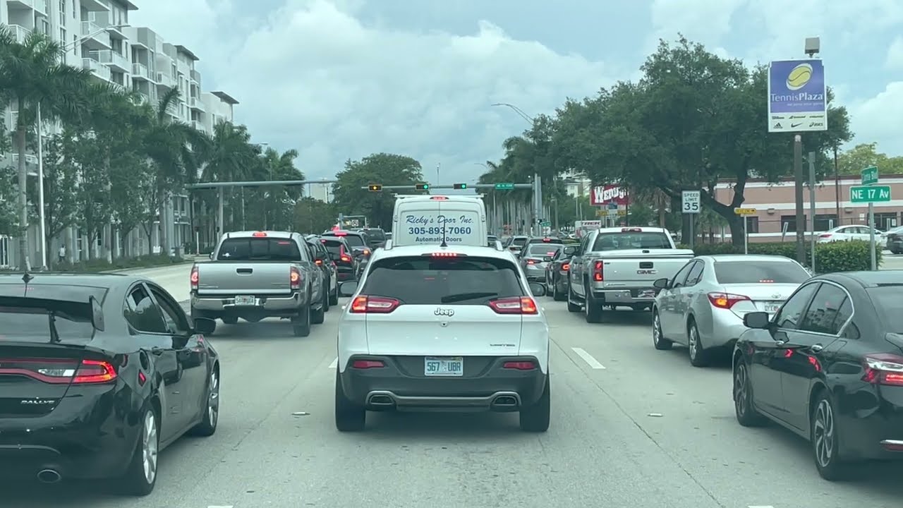 Broward County Rush Hour Commute From Beaches To Edge Of Suburbs In ...
