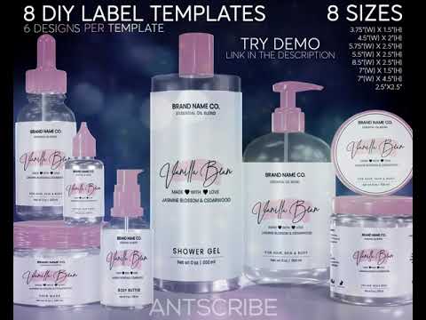 Printable Beauty Jar Label Template DIY Labels For Cosmetic Jars Custom Face Serum Labels