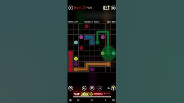Flow Free 9x9 Level 37 #flowfree #level37 #8x8 #6x6 #7x7 #8x8 #mania #9x9 #10x10