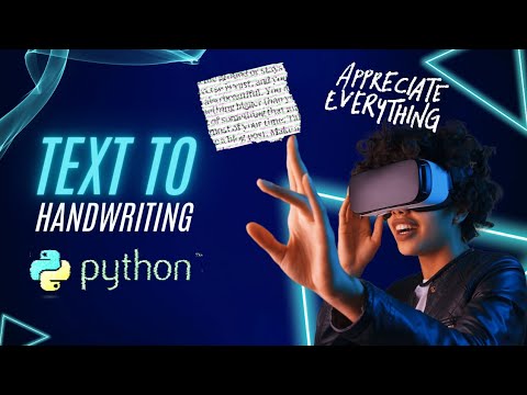 TEXT TO HANDWRITING PYTHON PROGRAM IN HINDI | JUST IN 2 MINUTES | PYTHON SMALL PROJECT