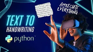 TEXT TO HANDWRITING PYTHON PROGRAM IN HINDI | JUST IN 2 MINUTES | PYTHON SMALL PROJECT