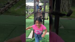 Smart kids Slide on the board in play ground so happy