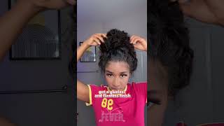 Wig or hair? this wig is so natural and easy to install #fyp #360wig #curlyhair #bouncycurls😍😍😍