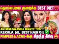 3 Best Tips for Glowing Skin and Hair... - Actress Swasika | IBC Mangai