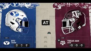 NCAA 26 Texas A&amp;M rebuild 2039 week 7 Vs. BYU