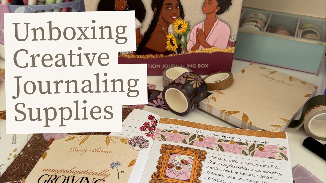 Распаковка канцелярских товаров 🌸 Набор для ведения дневника Her Story Blooms