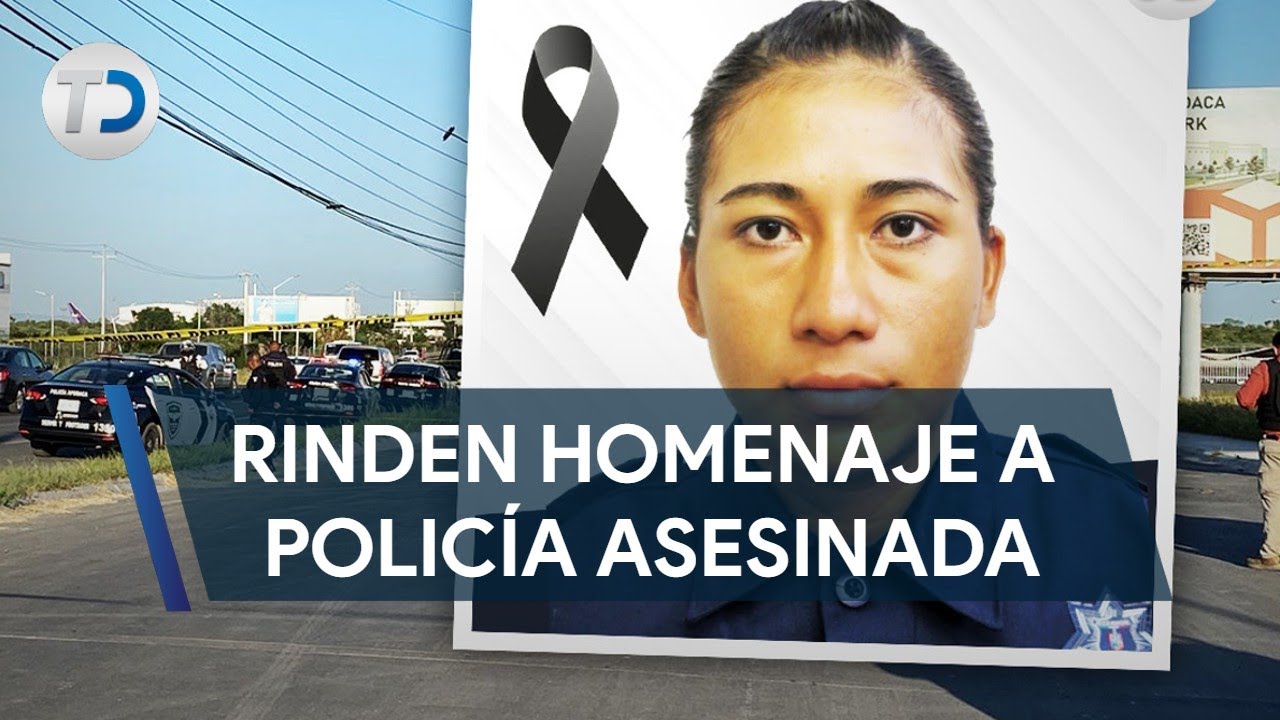 Realizan guardia de honor a mujer policía asesinada en Apodaca