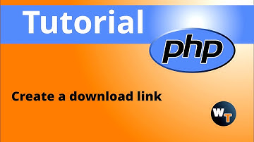 How to create a download link using php
