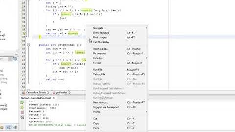 Operaciones con números binarios en java, binario a decimal