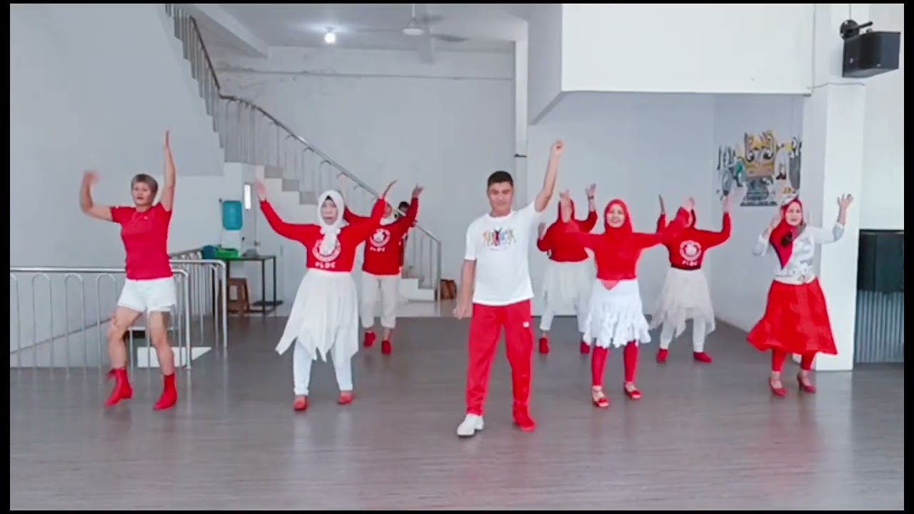 Tetap Merdeka - Line Dance / Demo by 7Gym & Studio Palembang