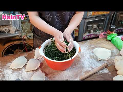 傳統美食 韭菜盒子 製作過程 - 台灣街頭小吃