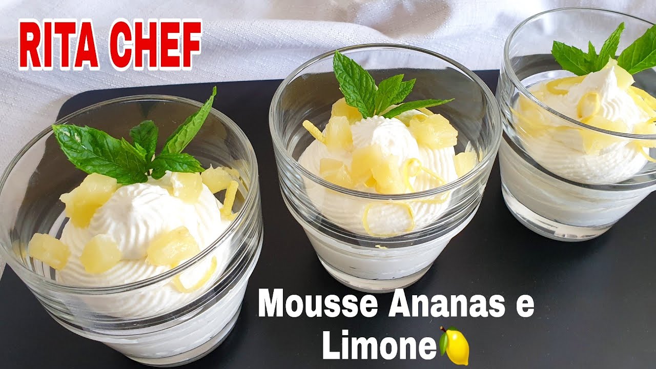 ⭐Готов через 5 минут🍍АНАНАСОВЫЙ И ЛИМОННЫЙ МУСС🍋РИТА ШЕФ-ПОВАР.