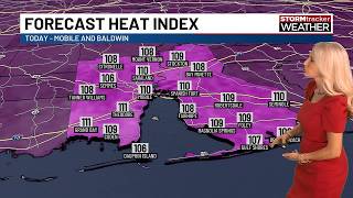 Extreme heat with afternoon storms around