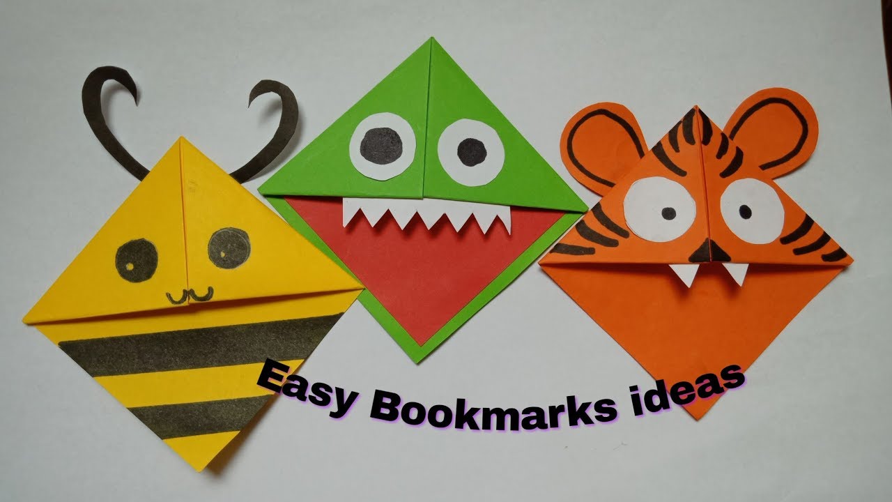 3 easy origami bookmarkunique origami bookmarkeasy origami bookmark