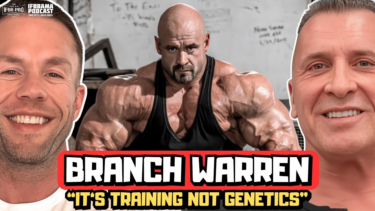 Бранч Уоррен утверждает, что плотная, зернистая мускулатура — результат тренировок, а не генетики.