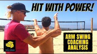 Coaching Volleyball | AVP Coach Teaches Players How to Spike a Volleyball with Good Biomechanics screenshot 5