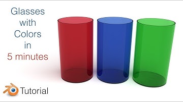 [2.79] Colored Glasses Blender Beginner Tutorial (Cycles)