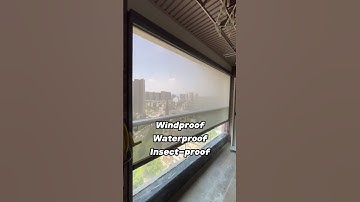 Automatic Zip Screen, windproof, waterproof and insectproof👍 #homeimprovement #homedecor #house