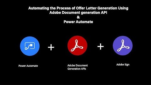 Automating document workflows with Power Automate and Adobe Document Generation APIs