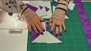 RÁPIDO e LINDO!! Bloco de PATCHWORK FÁCIL para COLCHAS BOLSAS CAPA de ALMOFADA...