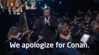 Conan O&#39;Brien sings in Norwegian at the 2016 Nobel Peace Prize Concert