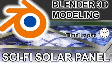 [Blender] Solar panel modeling time lapse