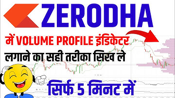 volume profile ! volume profile trading strategy ! volume indicator ! zerodha kite kaise use kare
