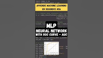 26 - Red neuronal con curva ROC - Aprende Machine Learning en segundos