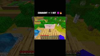 Comment Maaro 👇😭🔥 | Minecraft hindi