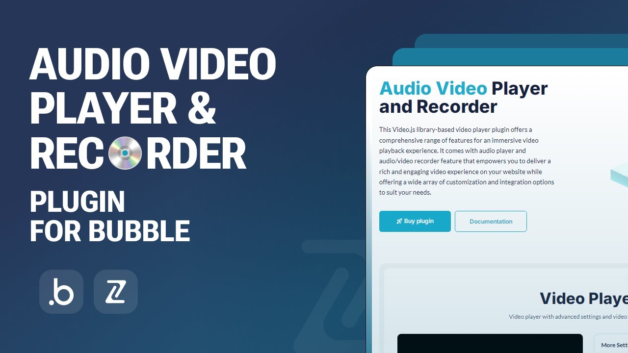 How to Add Video Player in Bubble.io With Audio Video Player Plugin