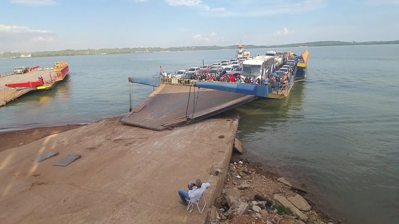 Travessia da balsa Rio Tapajós Itaituba PA # 207