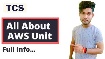 All about AWS Unit in TCS |  #tcs #tcser