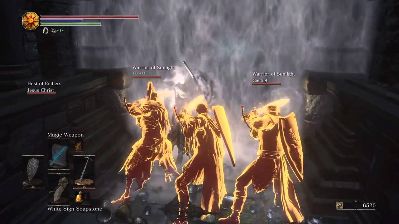 Warriors of Sunlight help Jesus Christ (Dark Souls 3 Spoilers) - YouTube