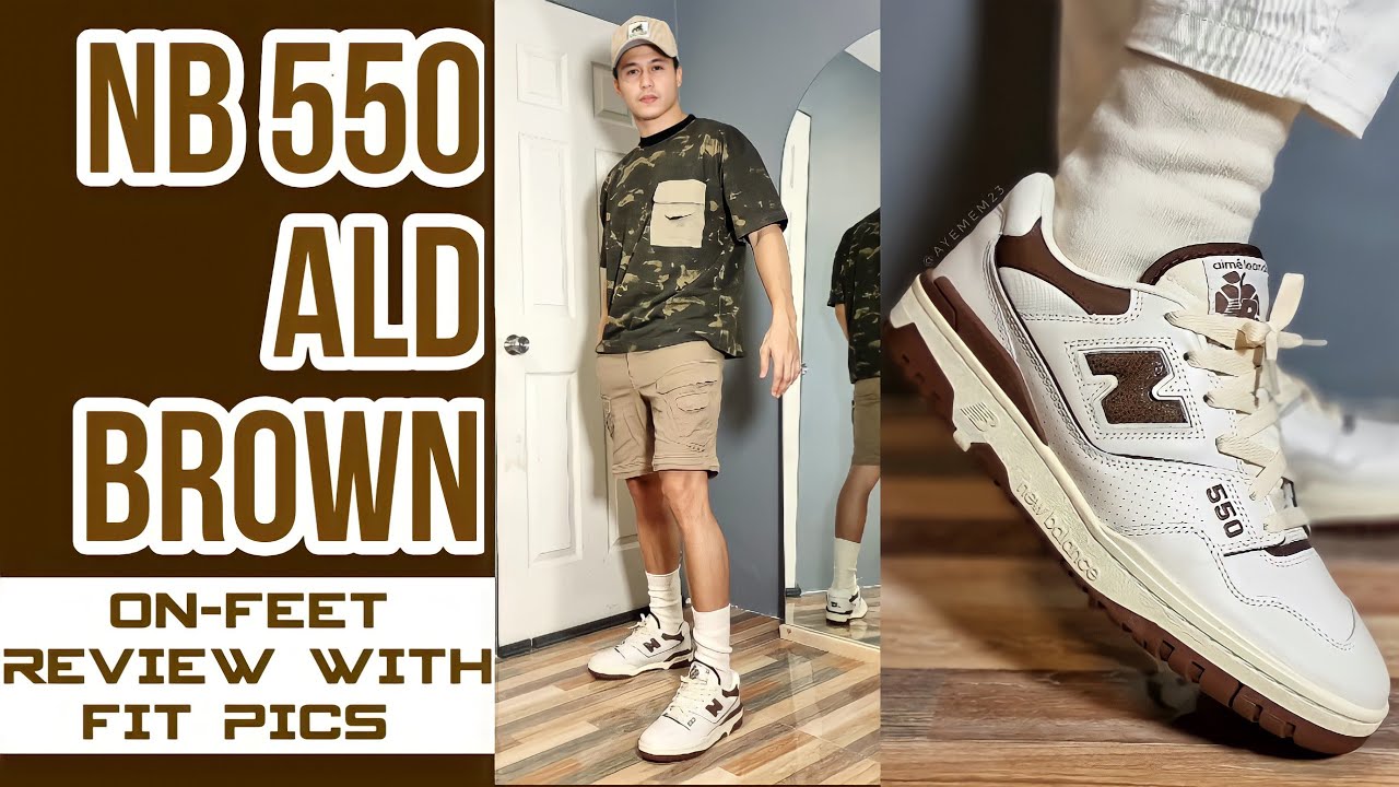 NEW BALANCE 550 AIME LEON DORE - BROWN  ON-FEET REVIEW WITH FIT PICS 