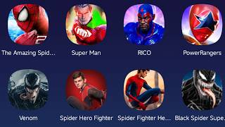 The Amazing Spider-Man 2,Super Man,Rico,PowerRangers,Venom,Spider Hero Fighting,Black Spider screenshot 3