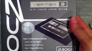 OCZ Vertex 3 240 GB SSD Solid State Drive unboxing and info