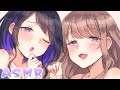 🔴【ASMR】#かのらい 2人で両耳を同時に囁き・耳かき・マッサージ・etc…｜Japanese Whispering,Ear Cleaning,Ear Massage