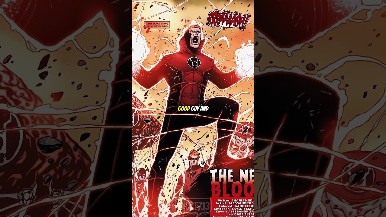 Guy Gardner insane Red Lantern beatdown