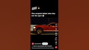 They Accepted Defeat 💀 | Mustang vs Supra MK4 🔥 #carbattle #supra #mustang